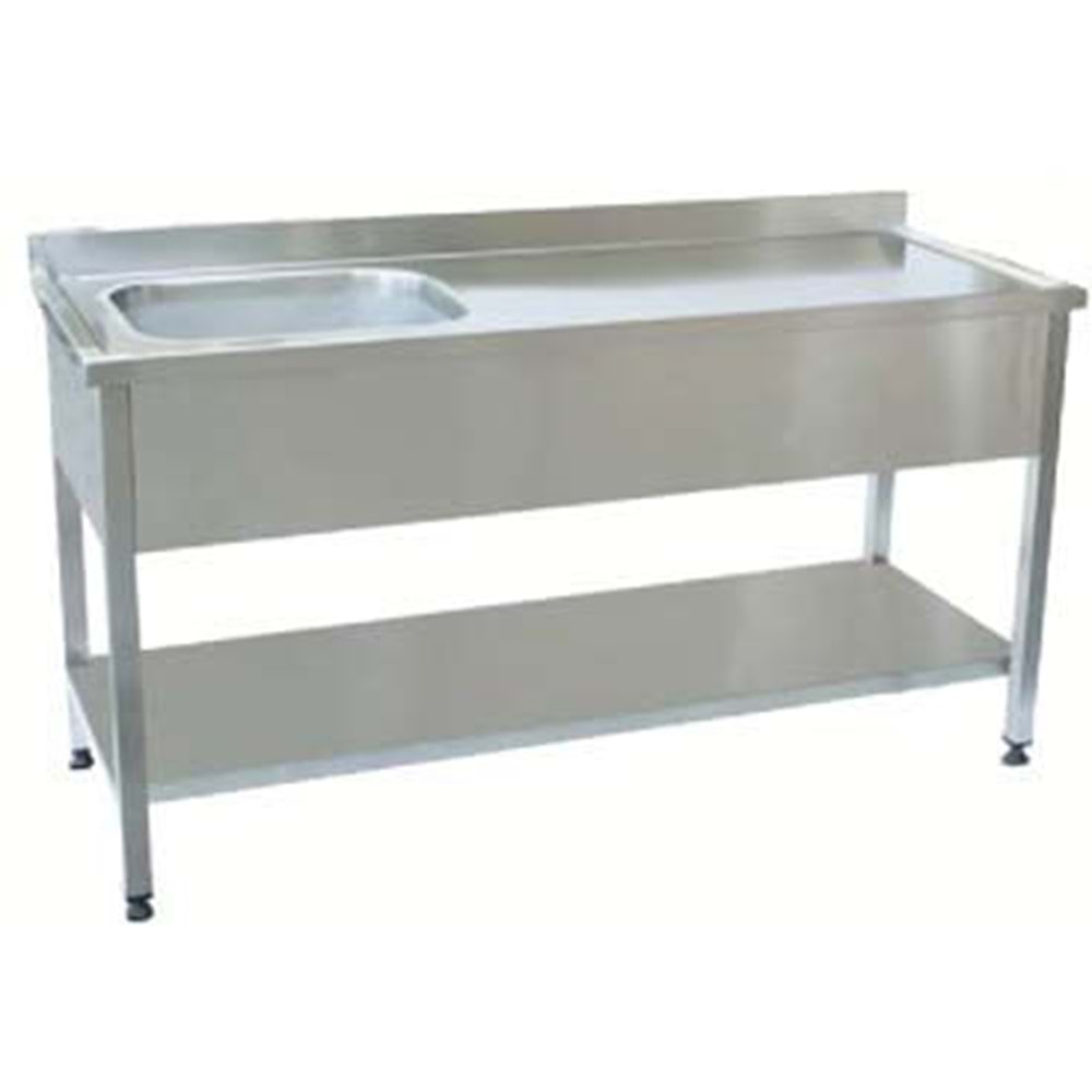 KARACASAN TABAN RAFLI TEK EVYELİ TEZGAH 1500x600x850 KRCS-TRTEÇT 1560