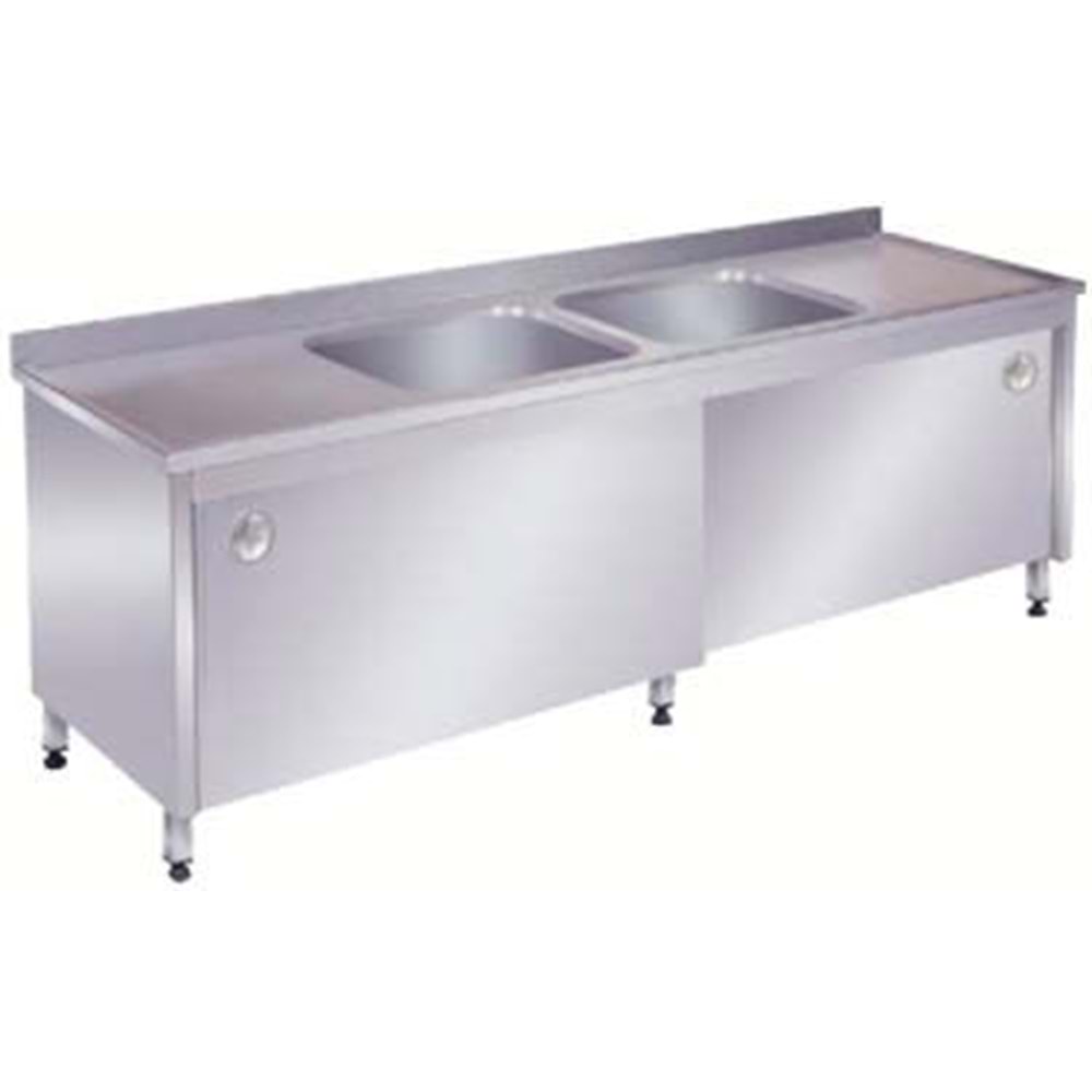 KARACASAN DOLAP SÜRGÜ KAPI İKİ EVYE TEZ 1900x600x850 KRCS-D2EÇT 1960