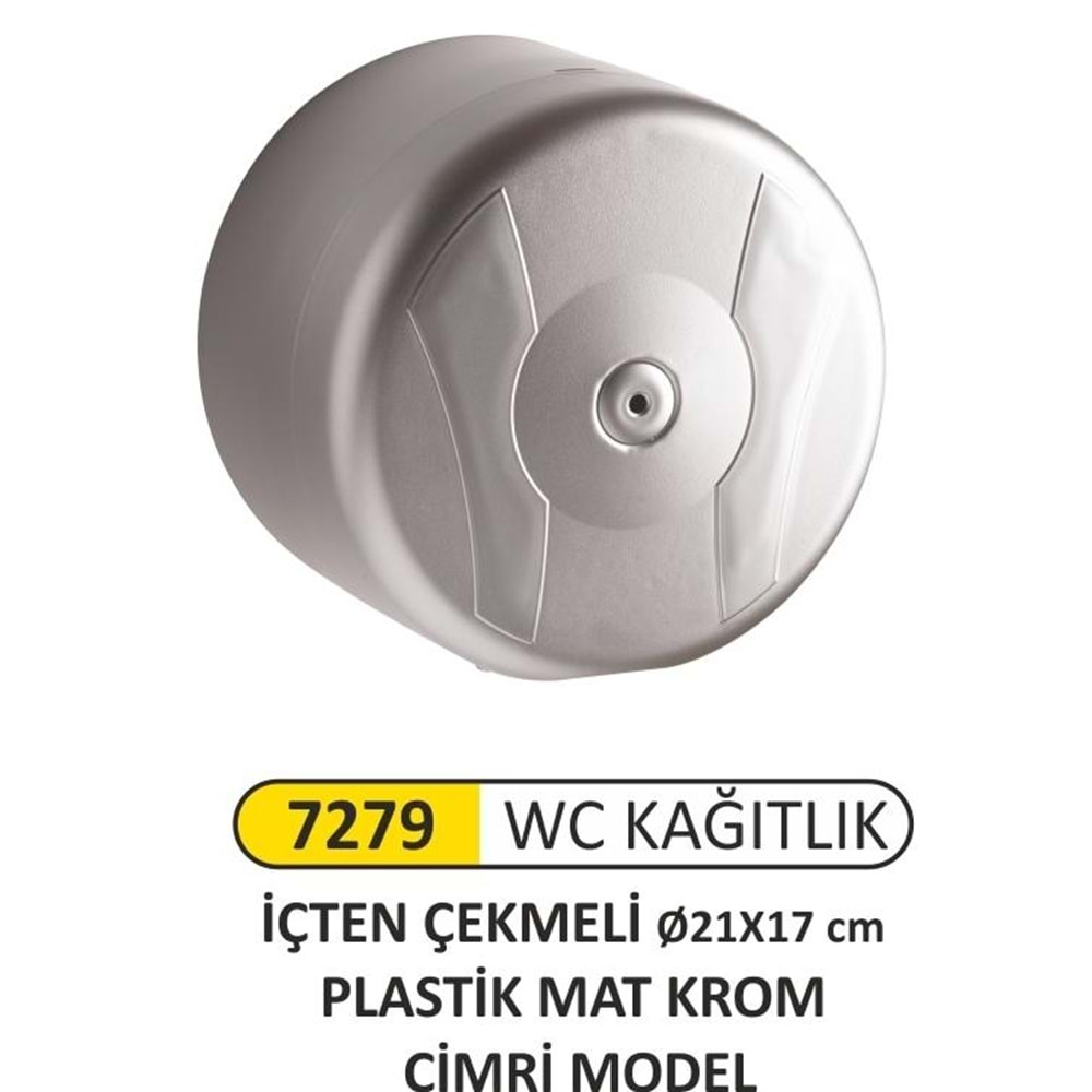 ARI METAL CİMRİ WC KAĞITLIK İÇTEN ÇEKMECELİ KROM KAPLAMA 7279