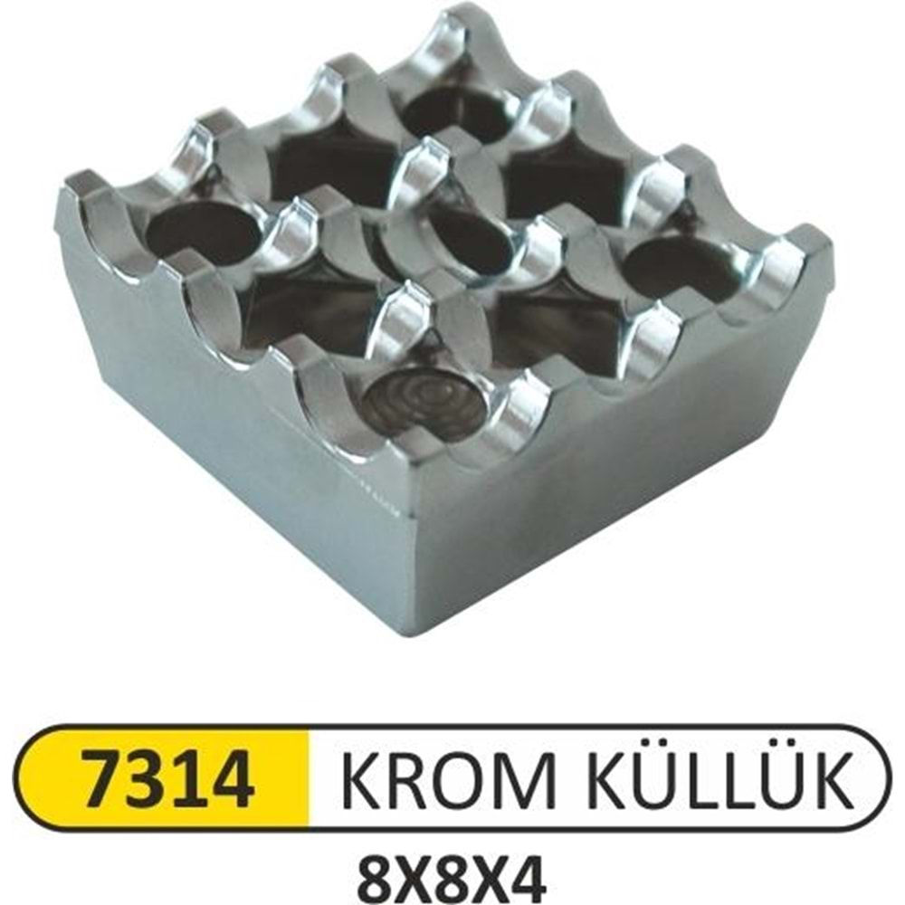 ARI METAL MASA ÜSTÜ KROM KÜLLÜK 7314