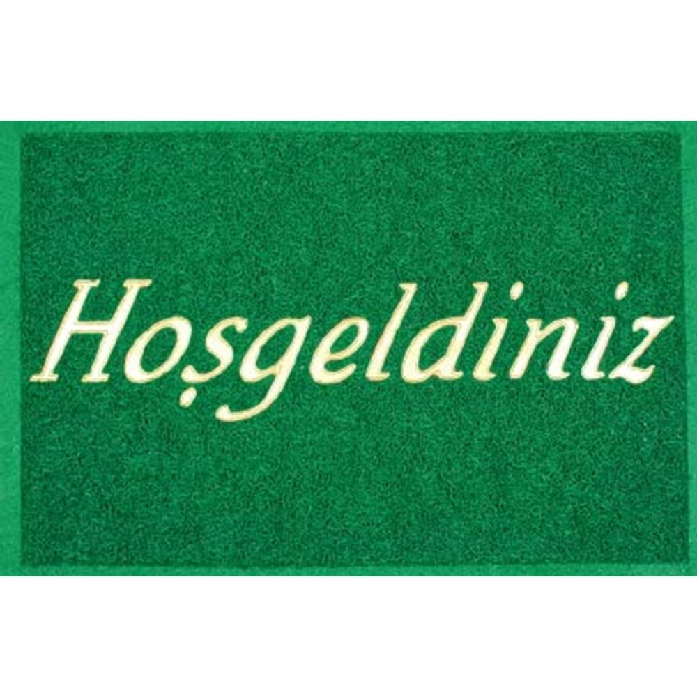 POLSET KIVIRCIK HOŞGELDİNİZ YEŞİL PASPAS 45CM X 75CM