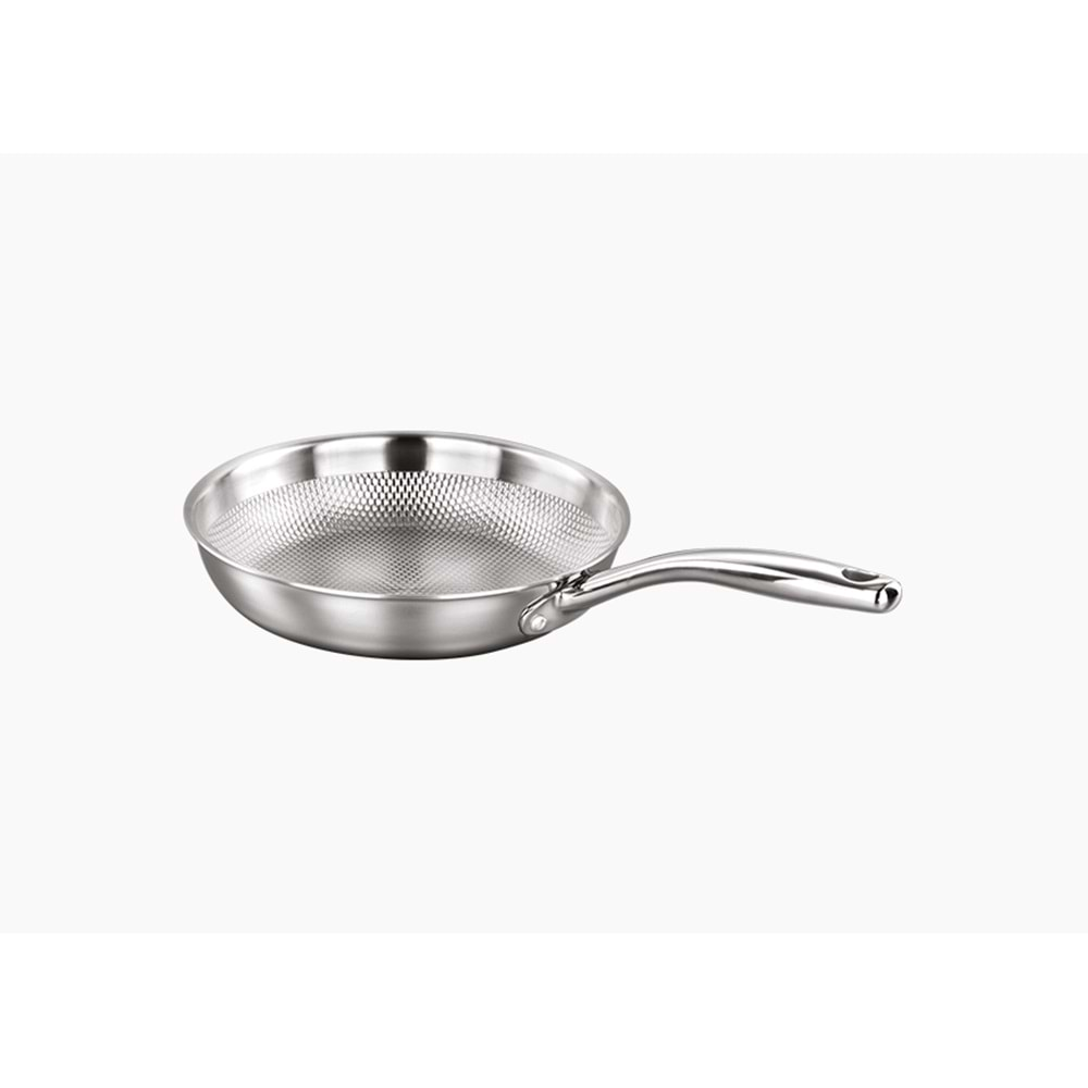 KORKMAZ PRO-CHEF ÇELİK GRİLL TAVA 20X4.5CM 1LT A1382