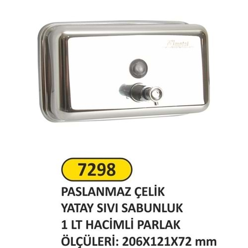 ARI METAL SIVI SABUNLUK 1LT PARLAK YATAY 7298