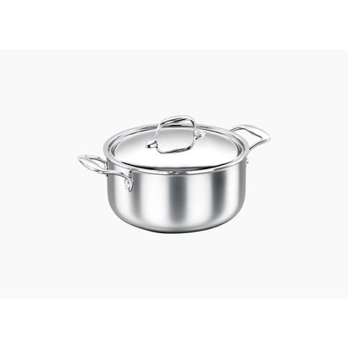 KORKMAZ PRO-CHEF ÇELİK TENCERE 24X12CM 5.5LT A1377