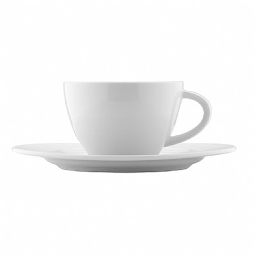 KÜTAHYA AGORA ÇAY FİNCANI VE TABAK DEKORSUZ AGR02CT00