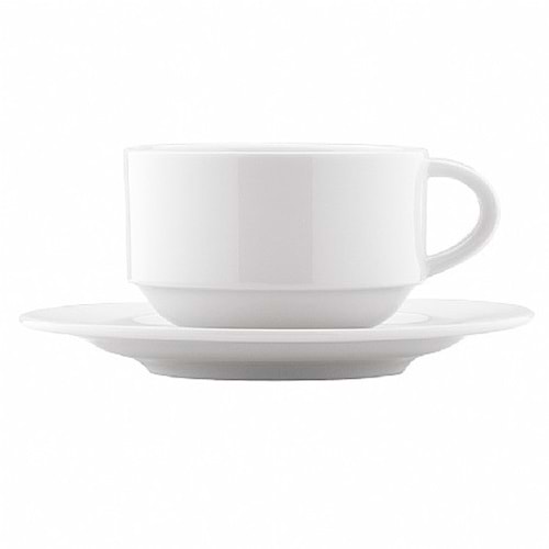 KÜTAHYA AGORA ÇAY FİNCANI VE TABAK DEKORSUZ 200CC AGR02HCF00