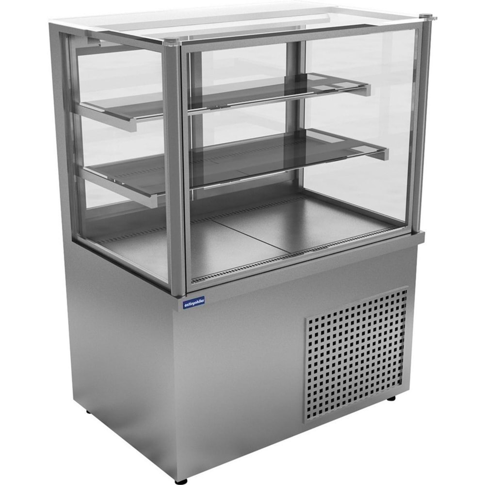 ÖZTİRYAKİLER TEŞHİR DOLABI DİK CAMLI BORULU SOĞUK 180CM 14C18.SS