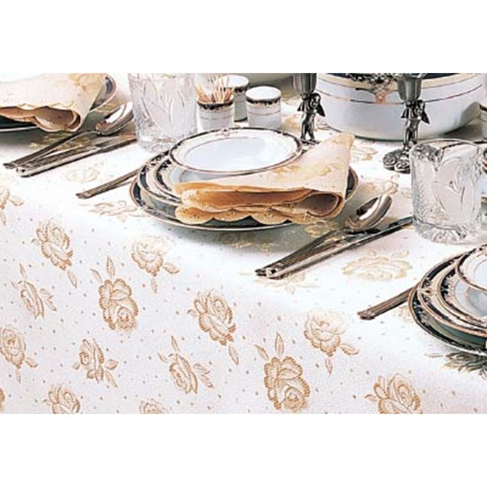 POLSET TEKSTİL SİMLİ MASA ÖRTÜSÜ 140CM X 180CM DİKDÖRTGEN
