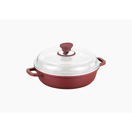 KORKMAZ FİNE-CAST CERAMİC KISA TENCERE 24X6.3CM 3LT A1392