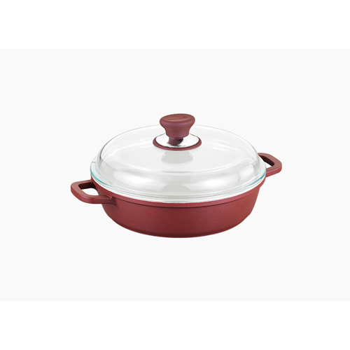 KORKMAZ FİNE-CAST CERAMİC KISA TENCERE 28X6.8CM 4.3LT A1393