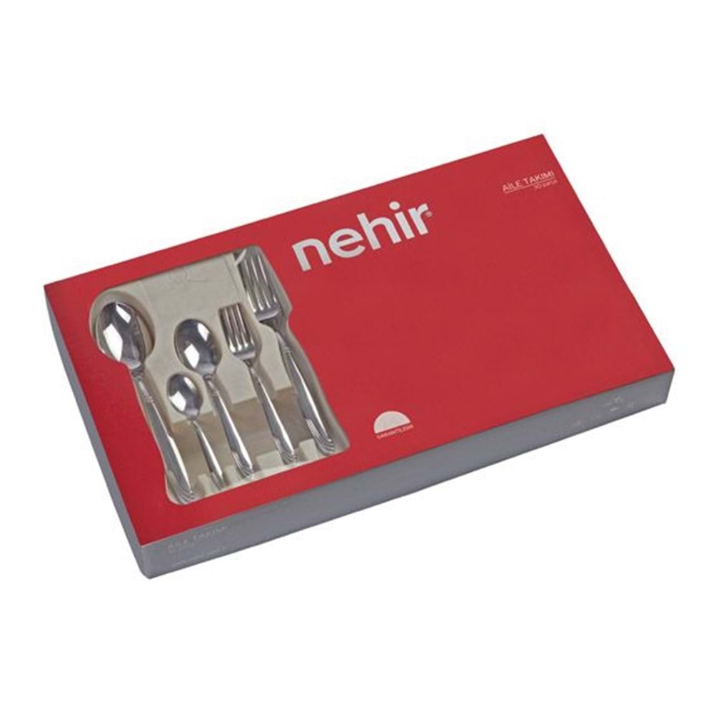 NEHİR NERGİS SADE 36 PARÇA KÜÇÜK AİLE TAKIMI(BIÇAKSIZ)